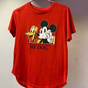 Red Mickey Mouse shirt size large